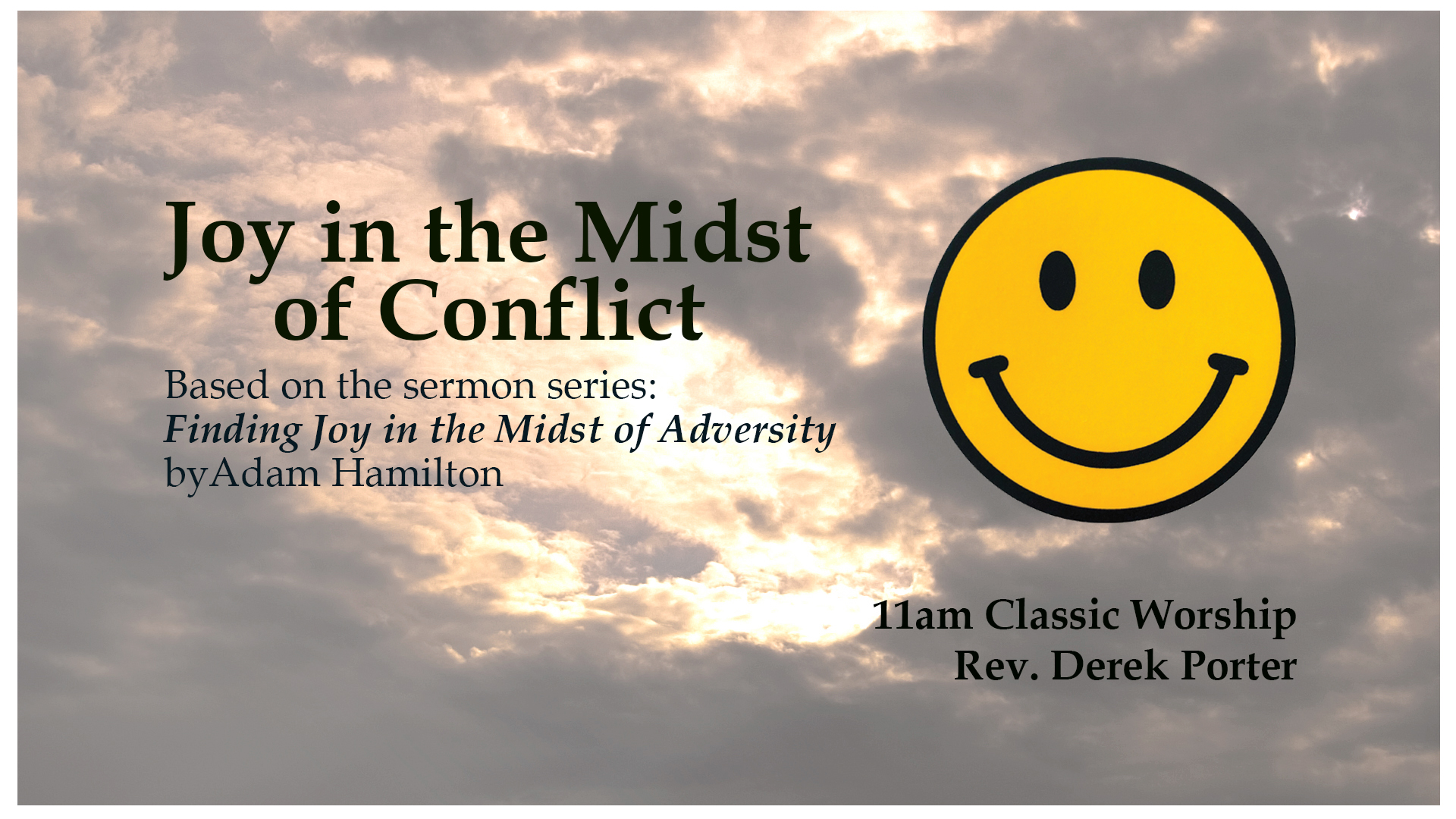 Joy in the Midst of Conflict