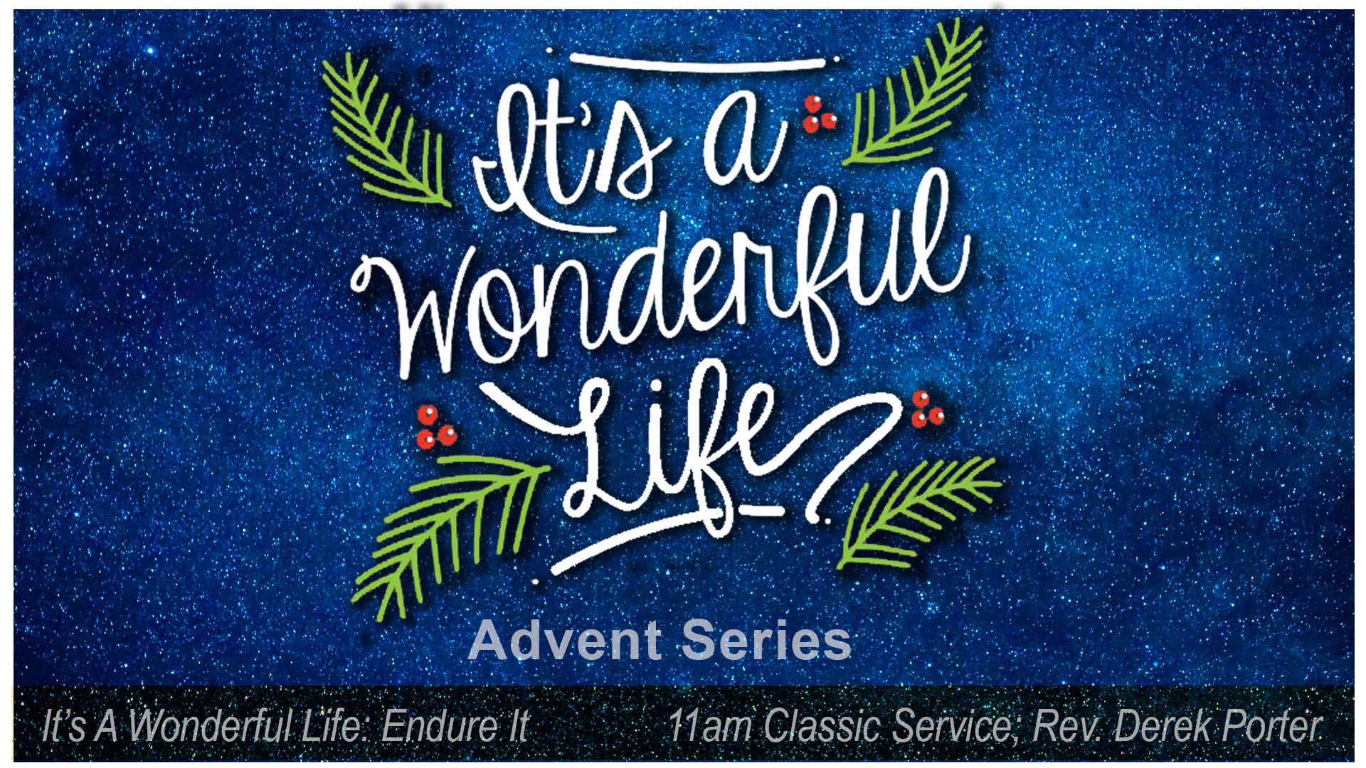 It's A Wonderful Life: Endure It