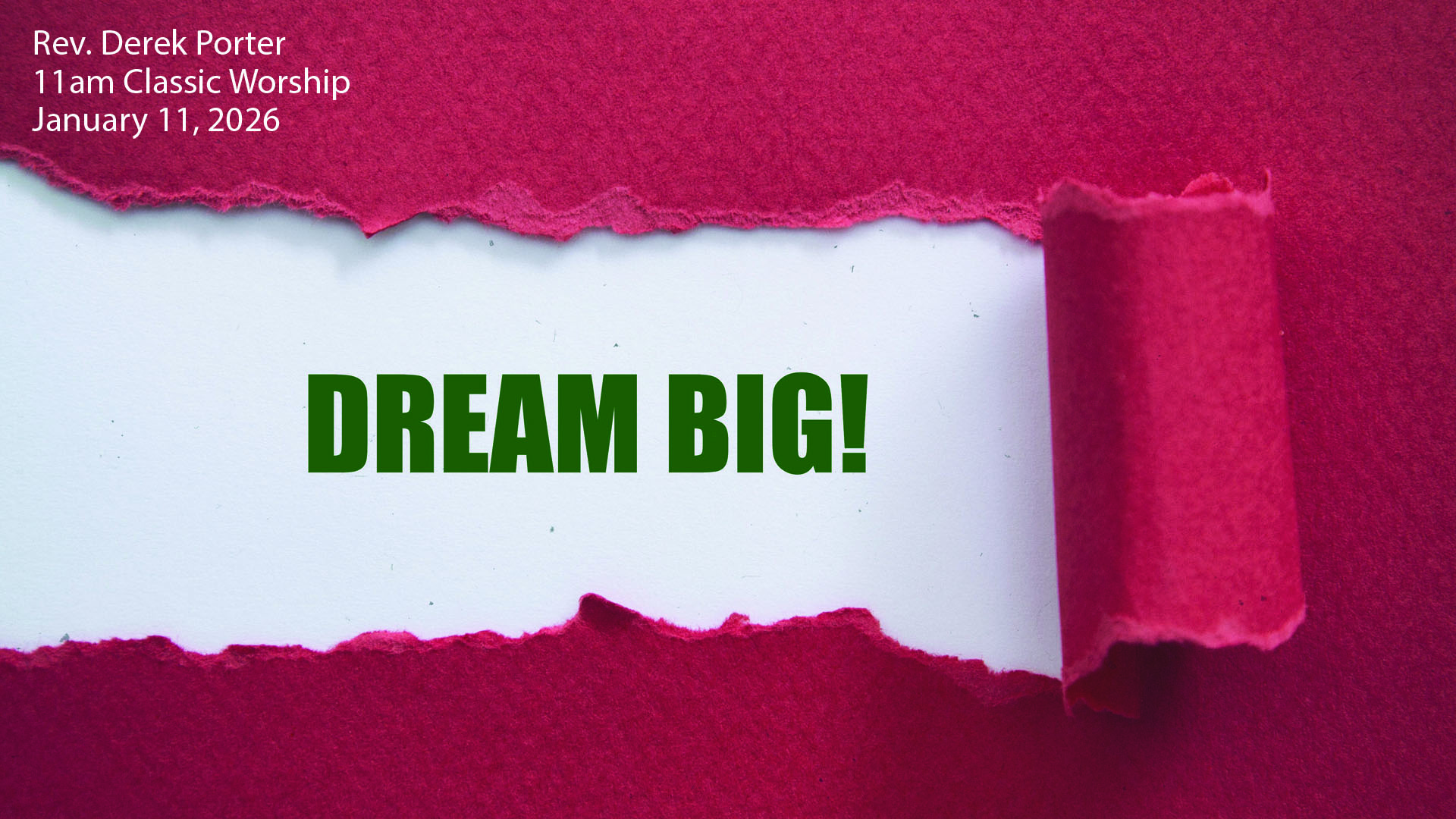 Remember Your Baptism: Dream Big!